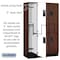 Salsbury Industries Wardrobe Locker, 45" W, 18" D, 76" H, (3) Wide, (6) Openings, Mahogany 27368MAH - alternate 6